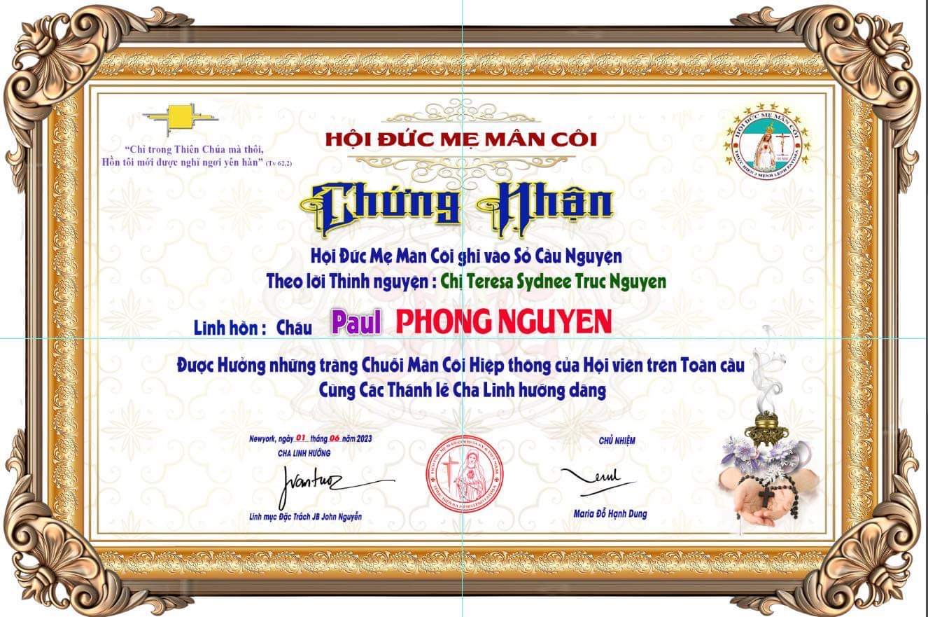 GIẤY CHỨNG NHẬN 1